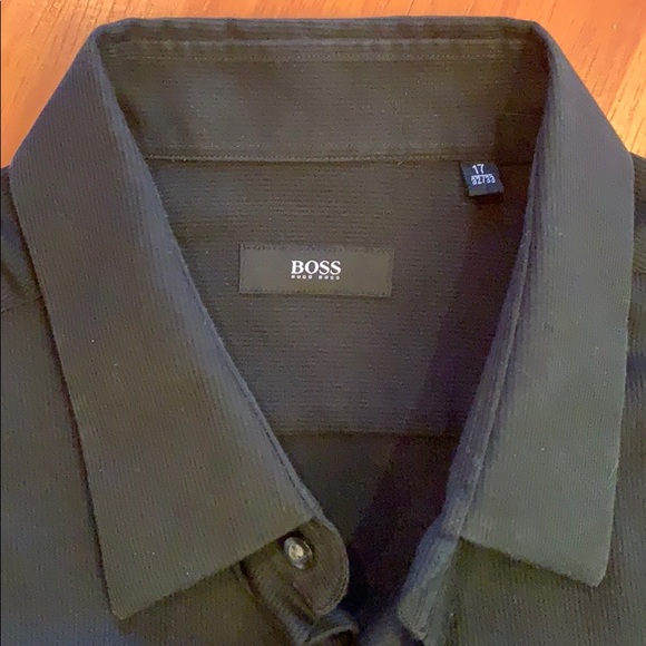 100% cotton black stripe button down - Picture 2 of 4